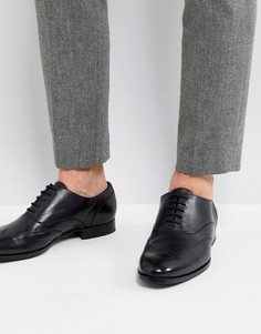 Черные кожаные оксфордские туфли BOSS - Черный