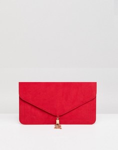 Клатч с кисточкой ASOS - Красный