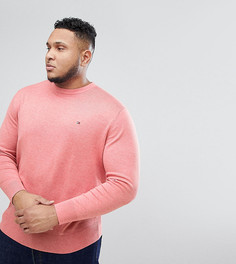 Розовый джемпер из хлопка и шелка Tommy Hilfiger PLUS - Розовый