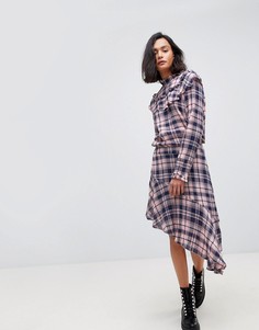 Клетчатая блузка с оборками Vero Moda - Мульти