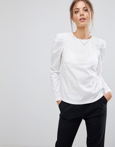 Блузка со структурированным дизайном на плечах Esprit - Белый