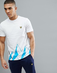 Белая футболка с принтом Lyle &amp; Scott Fitness Douglas - Белый