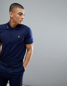 Темно-синяя футболка-поло Lyle &amp; Scott Golf Hawick - Темно-синий