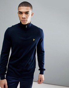 Темно-синий джемпер с молнией 1/4 Lyle &amp; Scott Golf Sands - Темно-синий