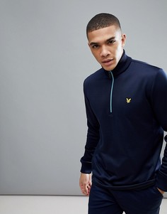 Темно-синий трикотажный джемпер с молнией 1/4 Lyle &amp; Scott Golf Wick - Темно-синий