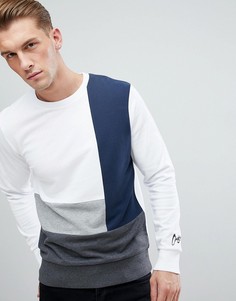 Свитшот колор блок Jack &amp; Jones Originals - Белый