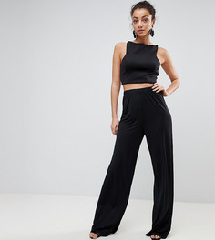 Широкие брюки ASOS TALL - Черный