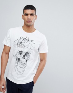 Футболка с черепом Jack & Jones Originals - Белый