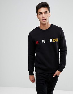 Свитшот с вышитой надписью Jack &amp; Jones Originals - Черный
