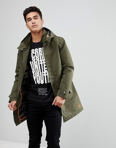 Парка с асимметричным краем Jack &amp; Jones Originals - Зеленый