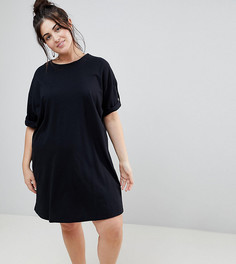 Платье-футболка ASOS CURVE - Черный