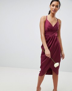 Платье миди с драпировкой Ted Baker - Красный