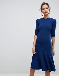 Расклешенное платье Club L - Темно-синий