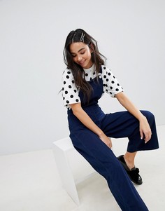 Футболка в горошек Monki - Черный