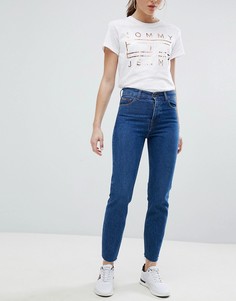 Джинсы в винтажном стиле с завышенной талией Tommy Jeans Izzy - Синий