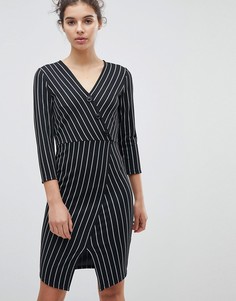 Облегающее платье с асимметричным подолом Miss Selfridge - Мульти