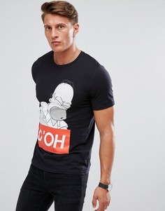 Футболка с принтом Simpsons Jack &amp; Jones Originals - Черный