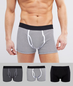 Набор боксеров-брифов (3 шт.) Burton Menswear - Черный