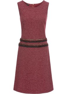 Платье с бахромой (бежевый с узором) Bonprix