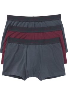 Трусы-боксеры (3 шт.) (синий/бордовый) Bonprix