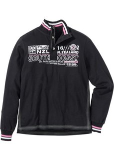 Свитшот Regular Fit (черный) Bonprix