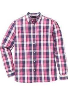 Рубашка Regular Fit с длинным рукавом, в клетку (красная ягода в клетку) Bonprix