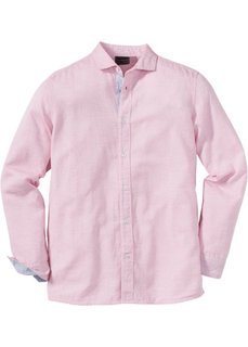Рубашка Regular Fit с длинным рукавом (красный с узором) Bonprix