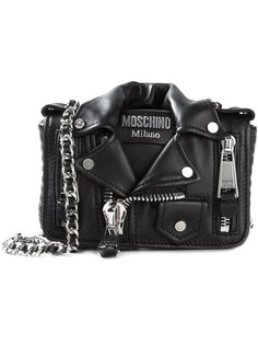 сумка в байкерском стиле на плечо Moschino