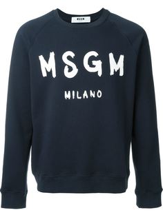 толстовка с принтом-логотипом MSGM