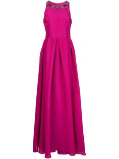 декорированное платье  Marchesa Notte
