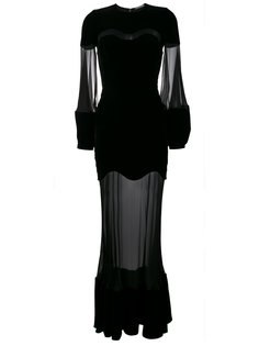 вечернее платье с полупрозрачными вставками Alexander McQueen