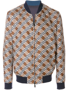 geometric print bomber jacket Fendi