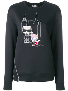 толстовка NYC Ice Skating с молнией Karl Lagerfeld