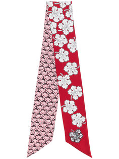 шарф с цветочным принтом Fendi