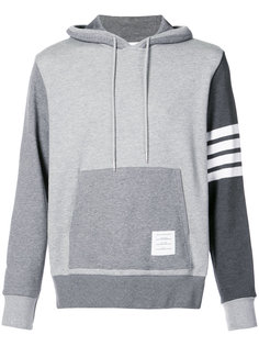 Hoodie Pullover With Tonal Fun Mix In Classic Loop Back With Engineered 4-Bar Thom Browne