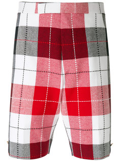 Classic Backstrap Short In Large Buffalo Check Summer Tweed Thom Browne