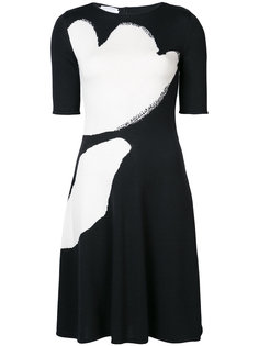 платье с короткими рукавами  Oscar de la Renta