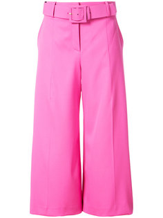 широкие кюлоты с поясом Oscar de la Renta