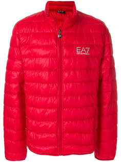 пуховая куртка с логотипом Ea7 Emporio Armani