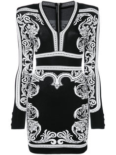 короткое платье Baroque Balmain