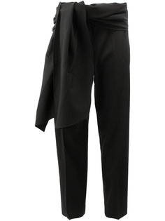 wrap waist trousers Oscar de la Renta