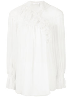 асимметричная блузка с оборками Chloé
