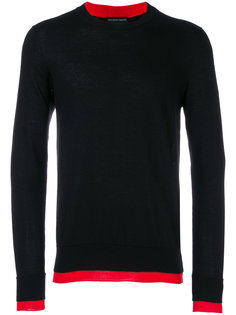contrasting hem detail sweater Alexander McQueen