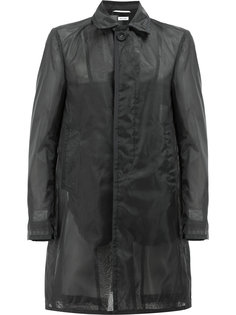 однобортный плащ Thom Browne
