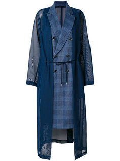checked double breasted coat  Toga Pulla