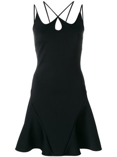 strap detail A-line dress David Koma