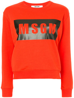 толстовка с логотипом MSGM