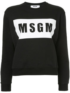толстовка с логотипом MSGM