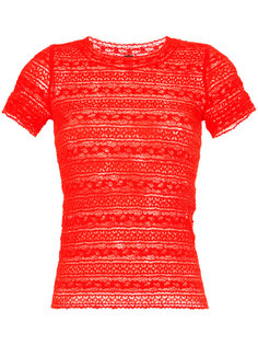 embroidered fitted T-shirt Marc Cain