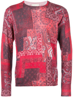 patchwork print paisley sweater Etro